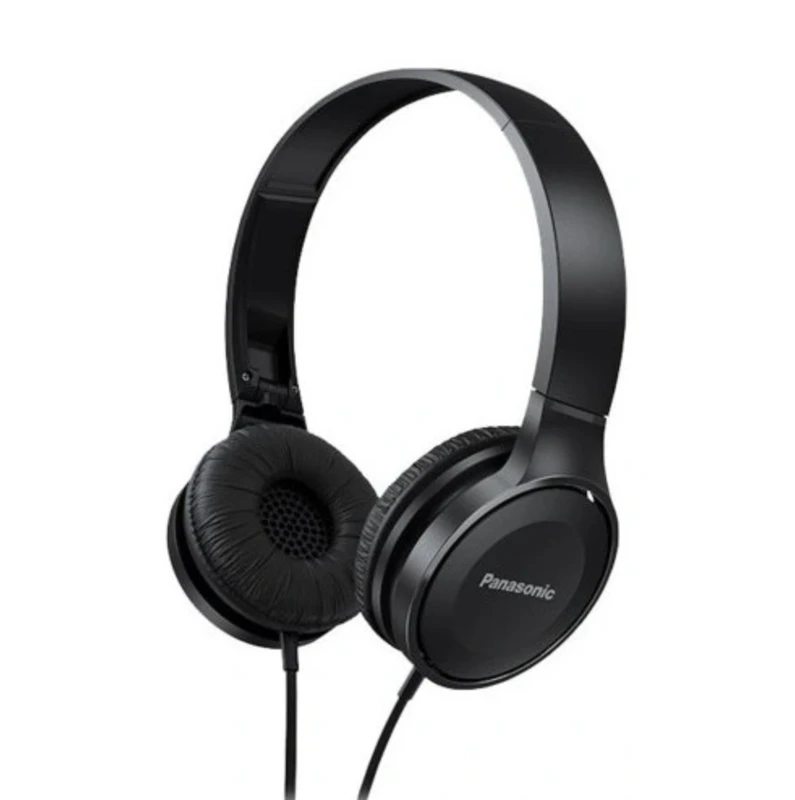 Stereofoninės ausinės su mikrofonu Panasonic RP-HF100ME-K, Juodos