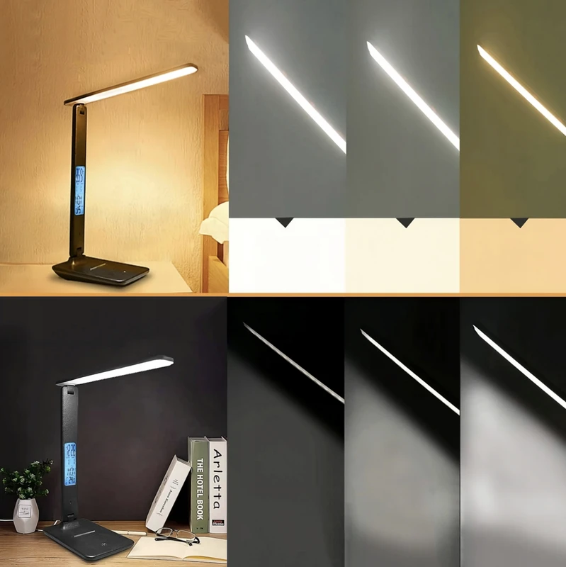 Lampka LuminaTech LCD stalinis šviestuvas