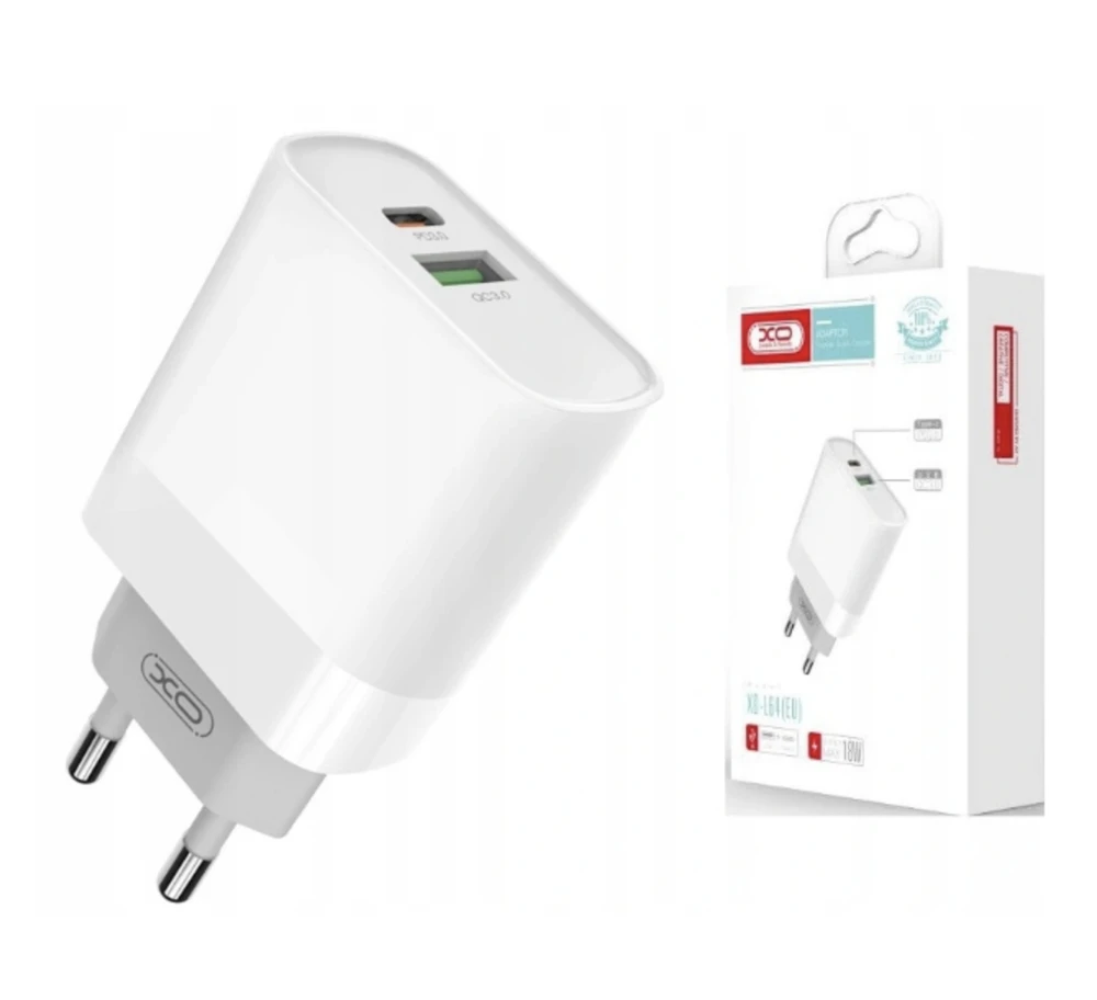 Gembird greitasis įkroviklis | TA-UC-PDQC20-W-01 | USB A+C