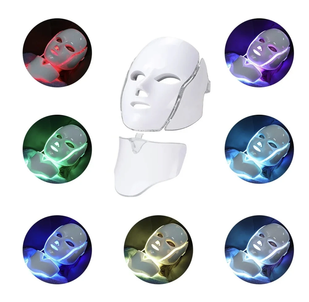 LED šviesos terapijos veido/kaklo kaukė Light inSPORTline Hilmana