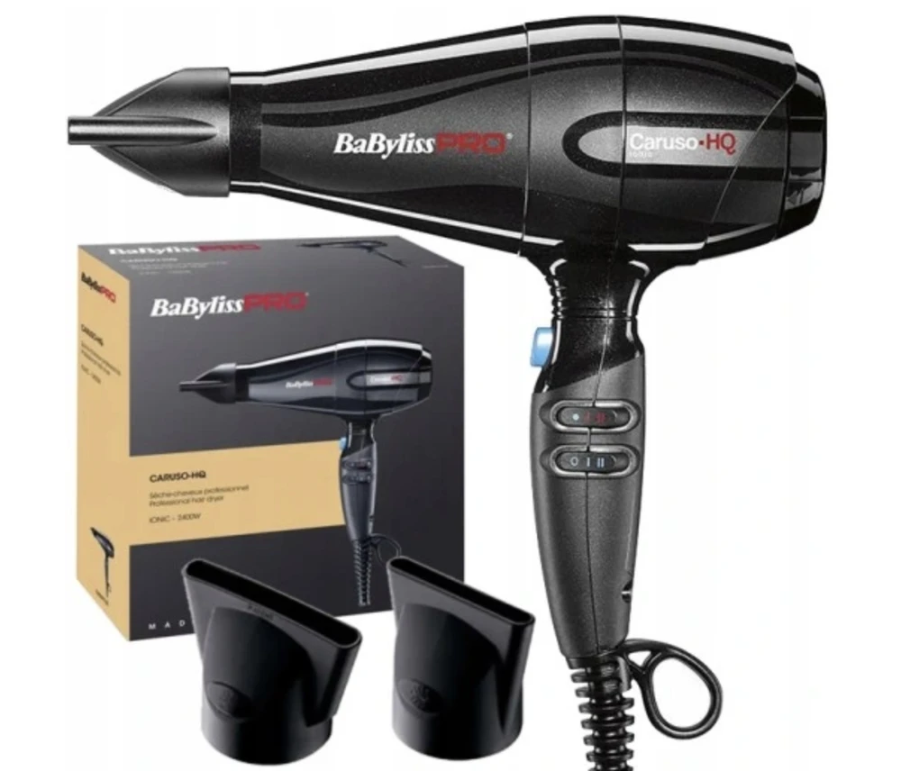 Plaukų džiovintuvas Babyliss Pro Caruso HQ Plaukų džiovintuvas BAB6970IE, su jonų generatoriumi, 2400 W