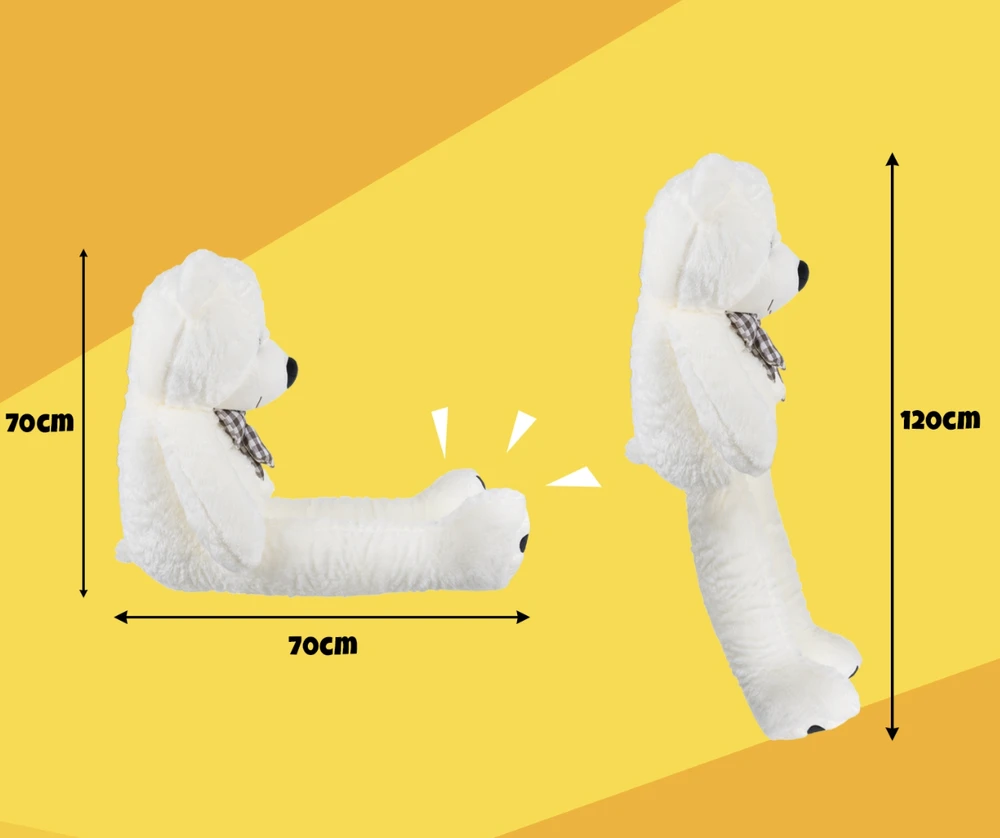 Pliušinis meškinas Kruzzel 26091, 140 cm