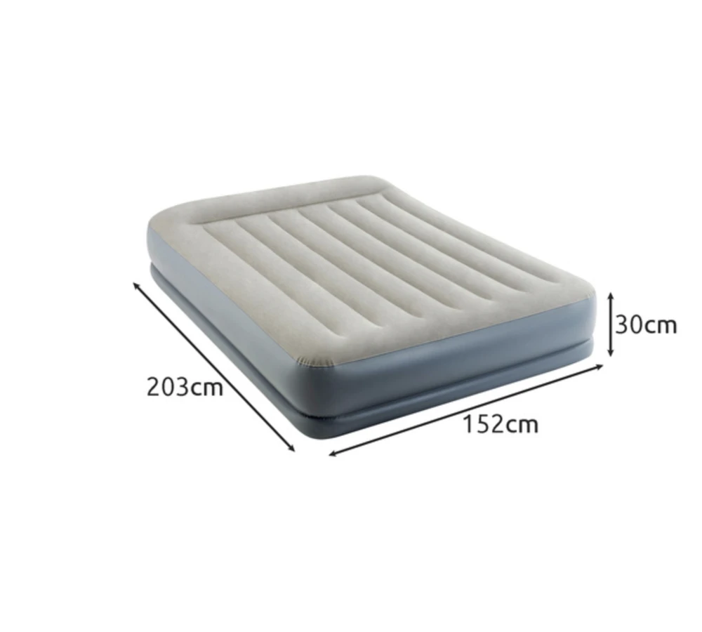 Pripučiamas čiužinys 203x152 cm su pompa dviem asmenims Intex 64118ND