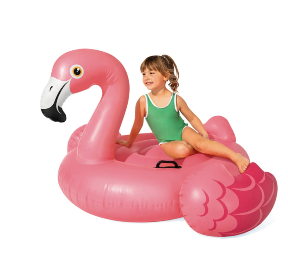 Pripučiamas žaislas INTEX Mega Flamingas Island 142x137x97cm rožinis 57558NP