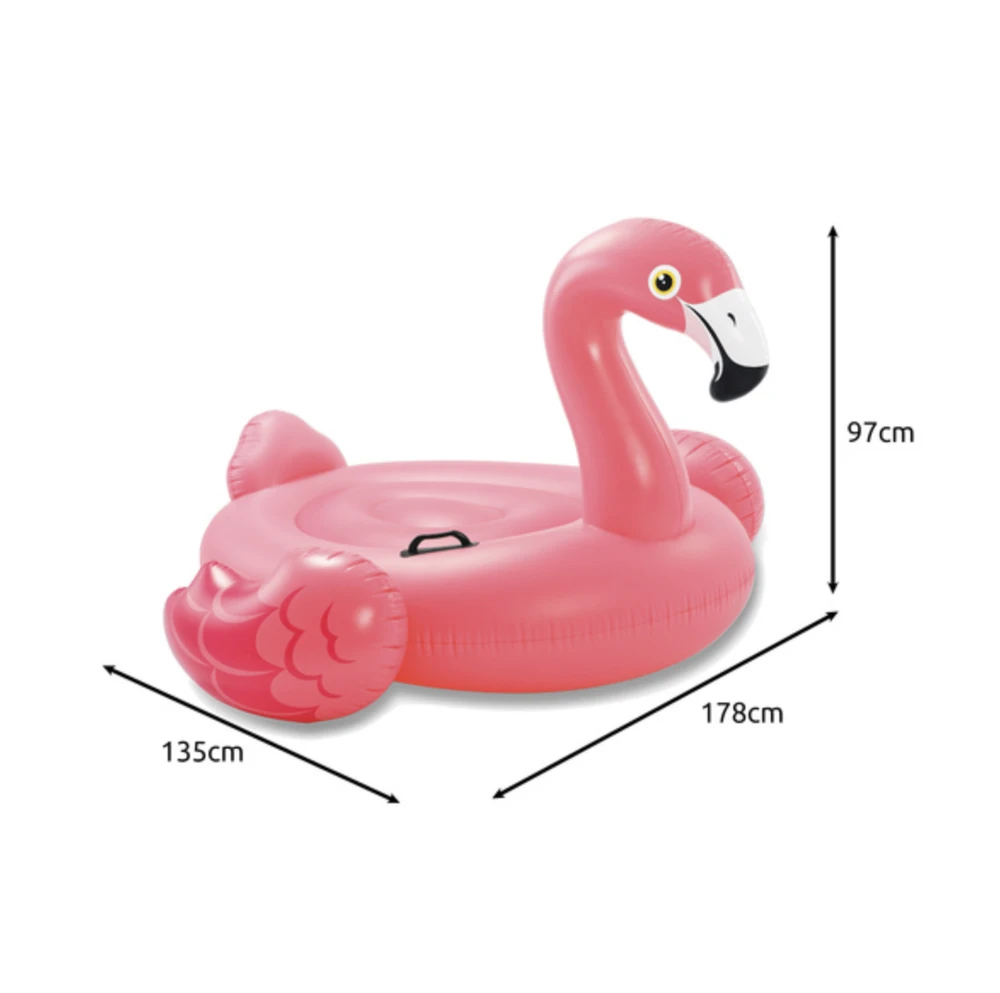Pripučiamas žaislas INTEX Mega Flamingas Island 142x137x97cm rožinis 57558NP