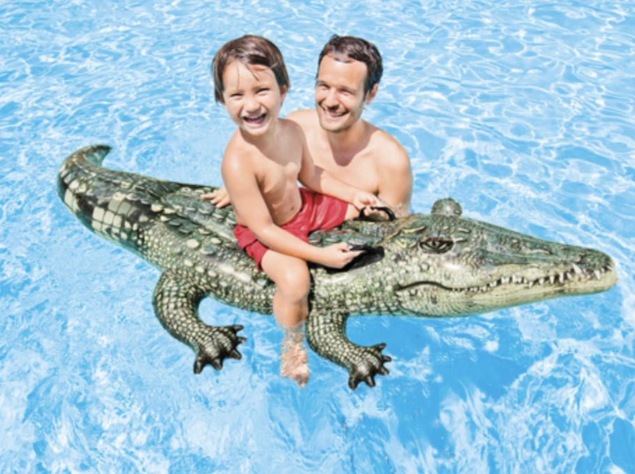 Intex Ride Ant plaukimo lentos Realistinis Gator Amžius 3+, 170 x 86 cm