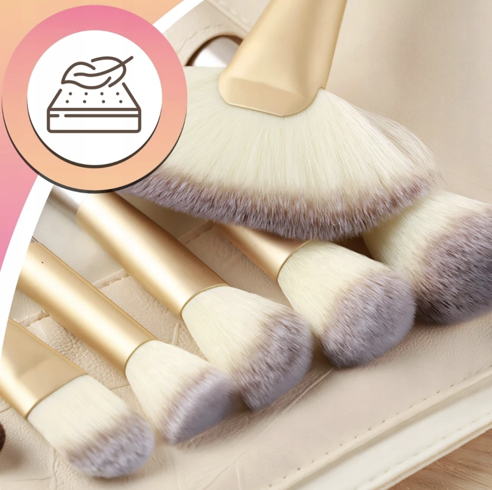 18x Profesionalių makiažo šepetėlių rinkinys BeautyPro, 18 vnt.