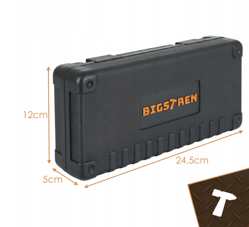 „Bigstren“ įrankių rinkinys 46 dalių dėkle. Bigstren 26844