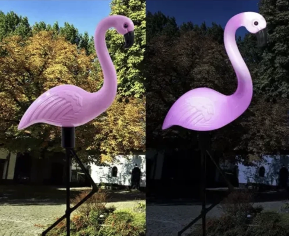 Solar garden lamp - flamingo Gardlov 21151