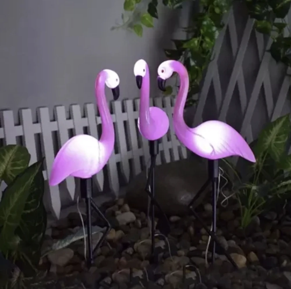Solar garden lamp - flamingo Gardlov 21151