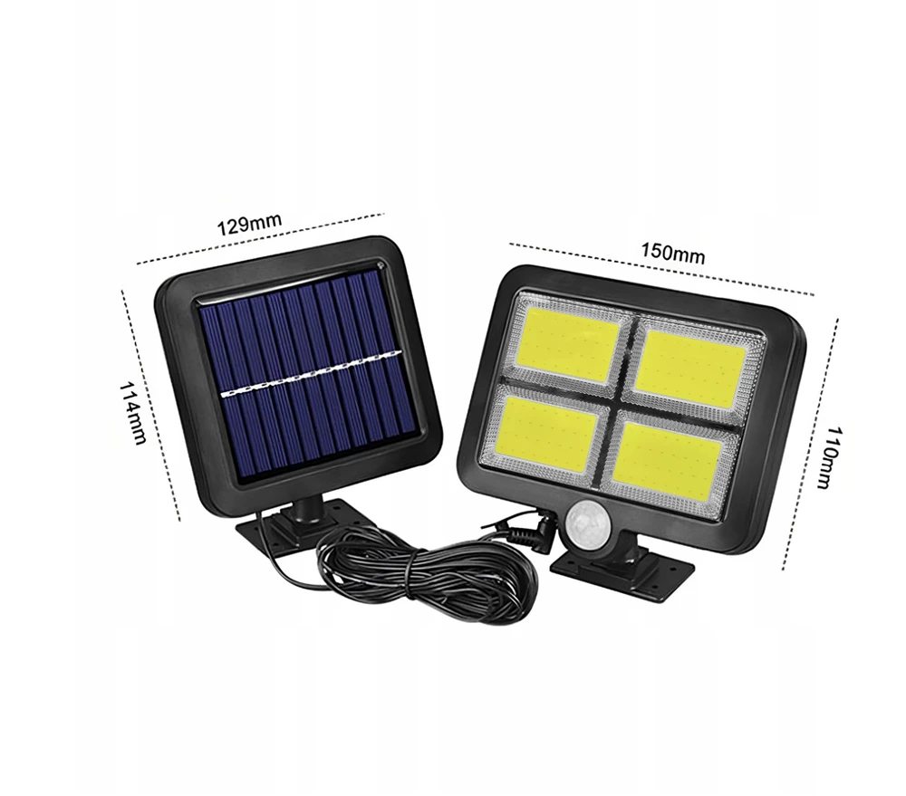 Lampa Saulės lempa SunSentry 128 LED