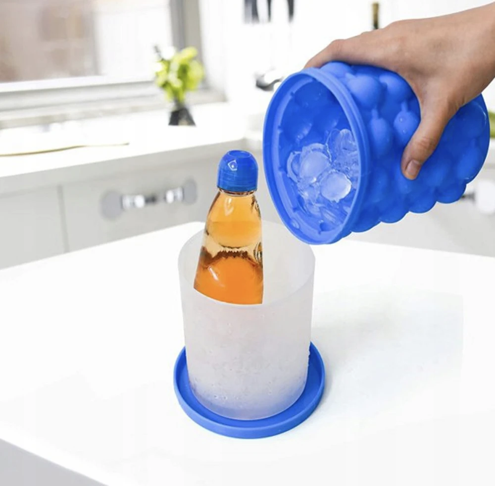 Kubek Silikoninis ledo kubelių gamintojas ChillMold, 2-in-1