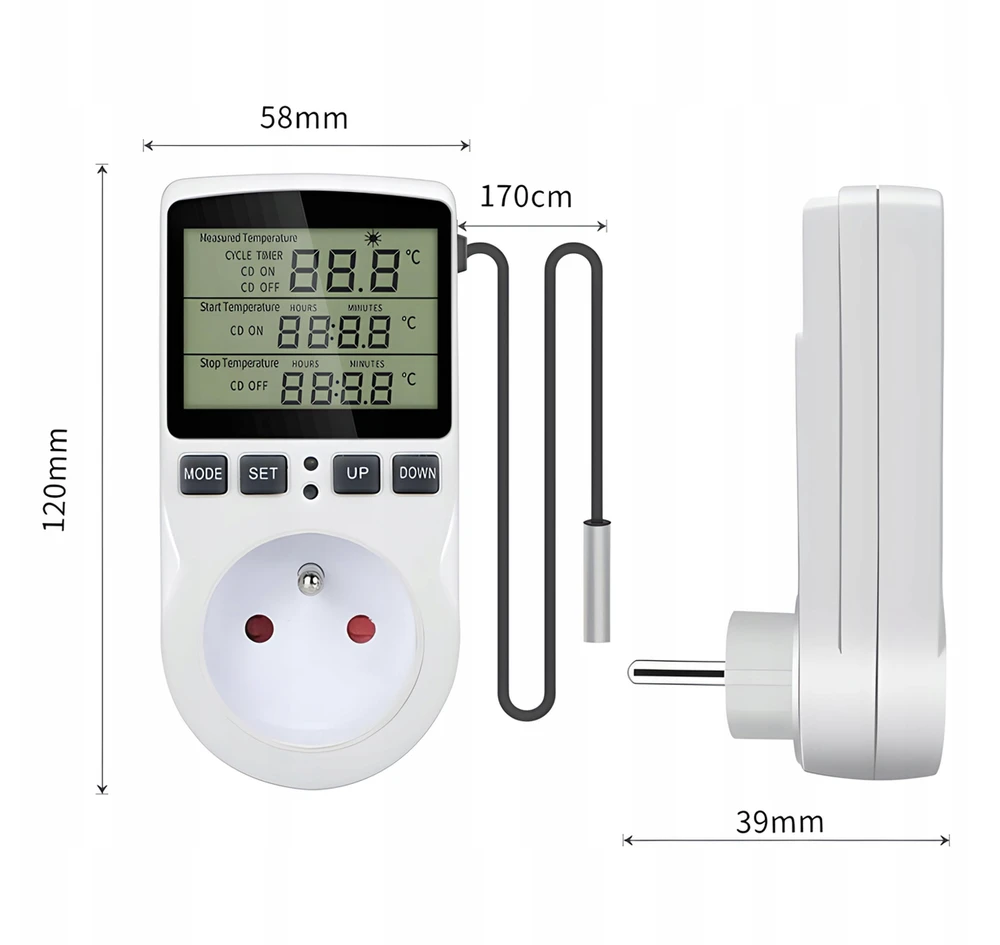 Termostat Skaitmeninis temperatūros reguliatorius ThermoSense