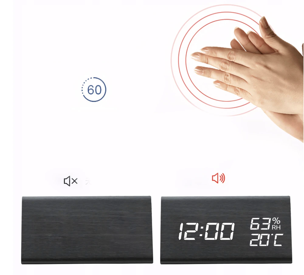 Zegar Skaitmeninis žadintuvas ClockPro