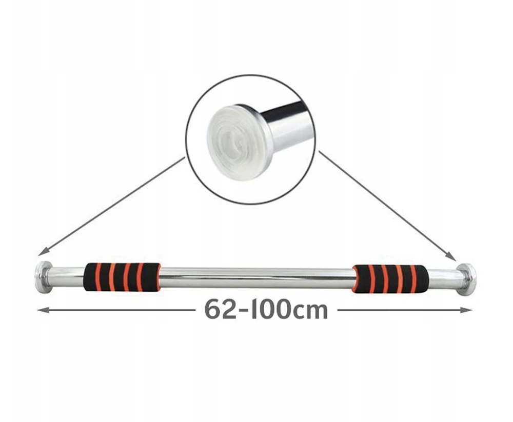 Skersinis tarp durų Steelcore 62-100cm