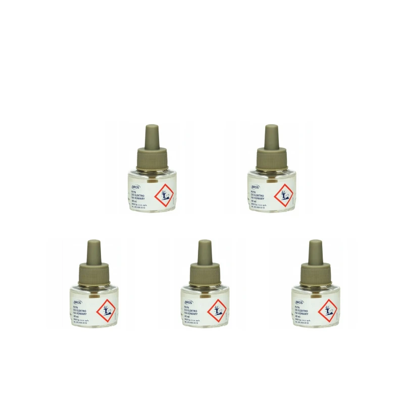 Skystis insekticidiniam elektrofumigatoriui Bros, 40 ml, 5 vnt.