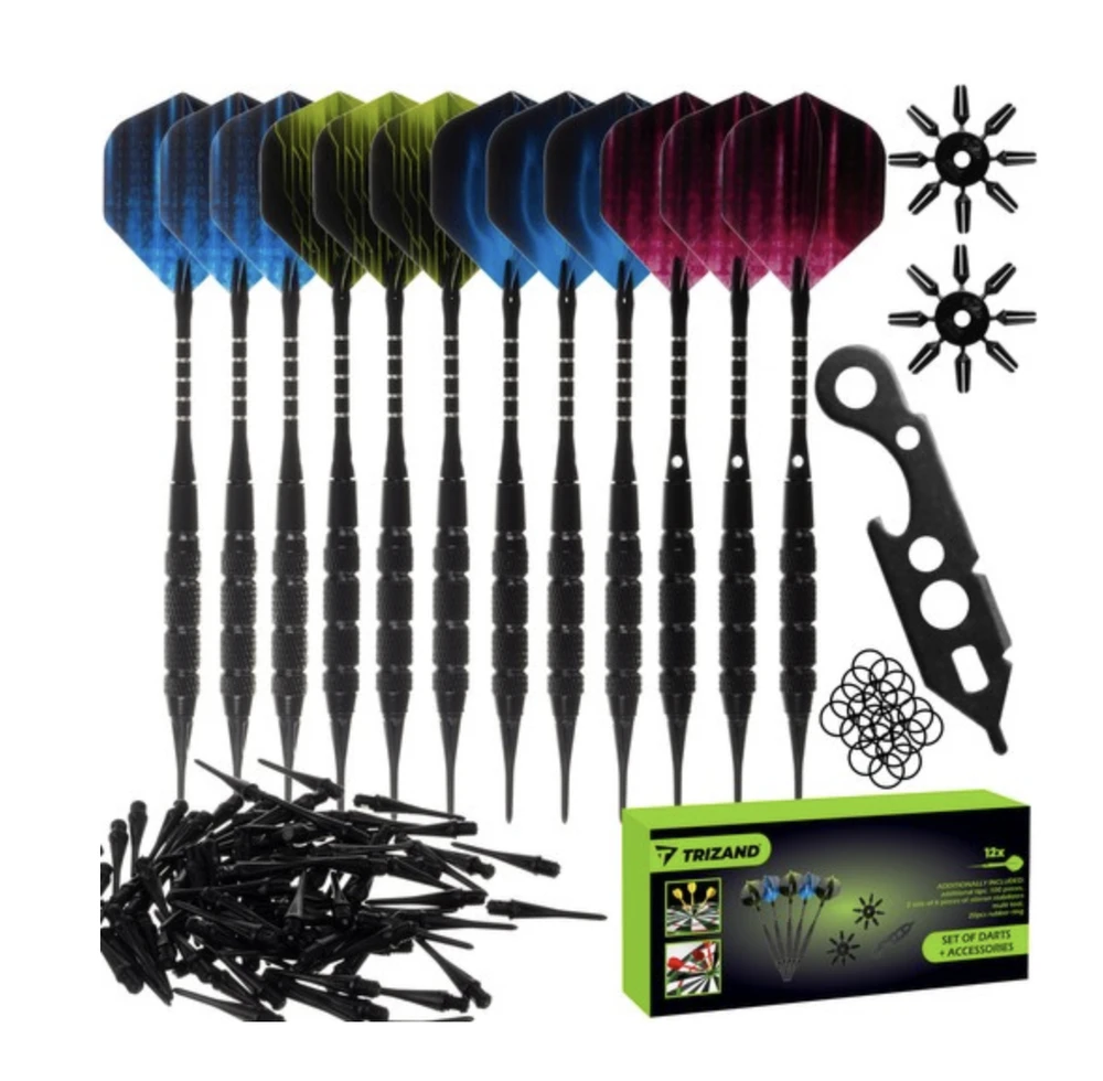 Smiginio rinkinys 12vnt + priedai Trizand 21629