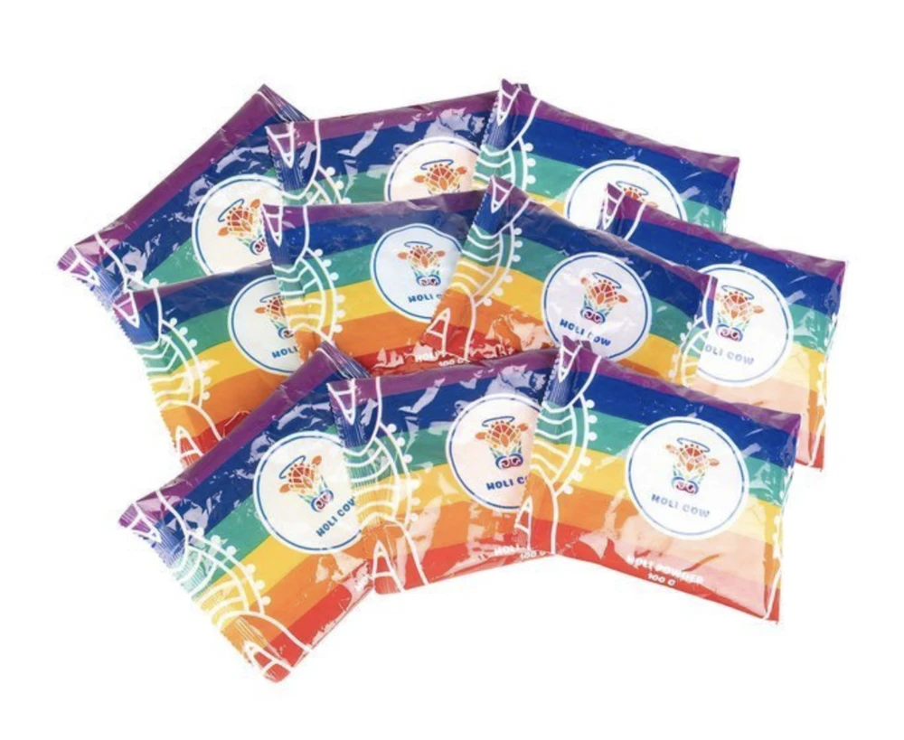 Holi Cow Spalvinga Holi pudra - rinkinys 10x100g