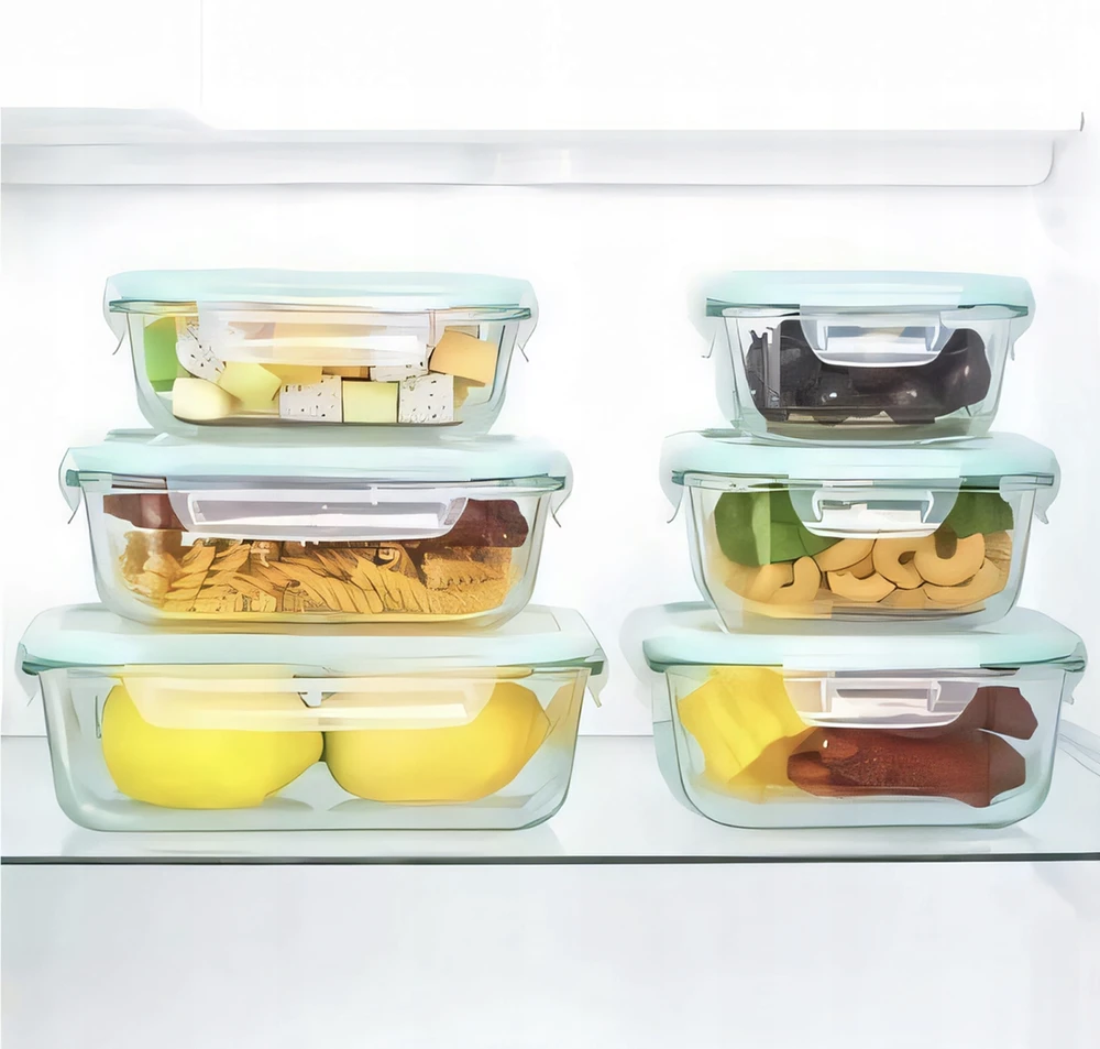 Lunchbox Stikliniai maisto indai GlassFresh, 4 dalių