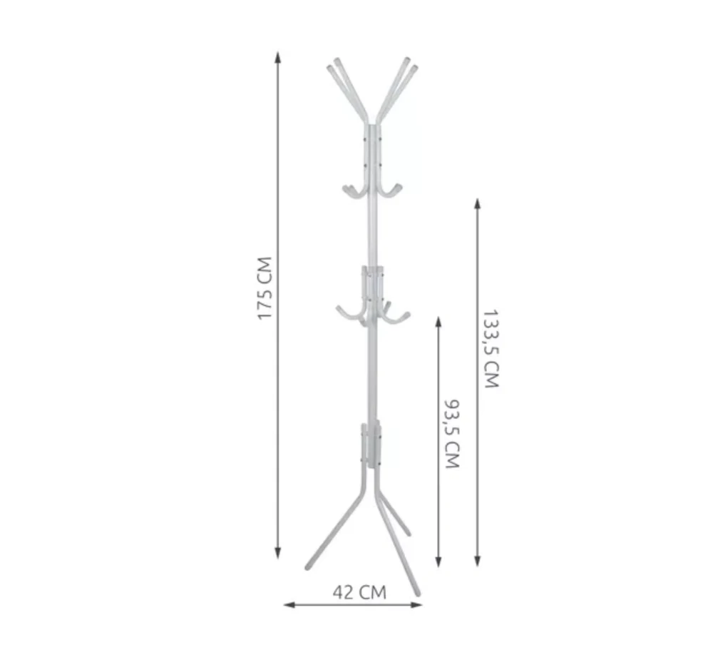 Stovima pakaba 170cm - balta Ruhhy 23814