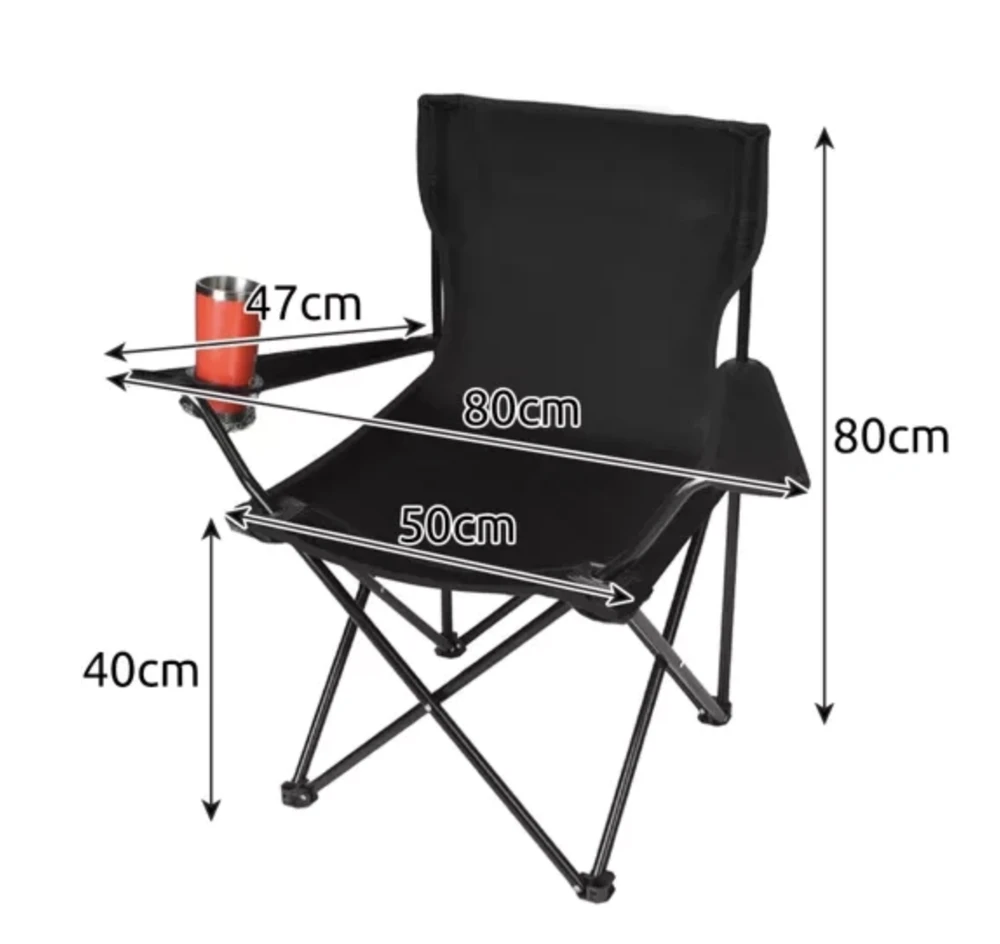 Trizand Juoda žvejybos kėdė K23673