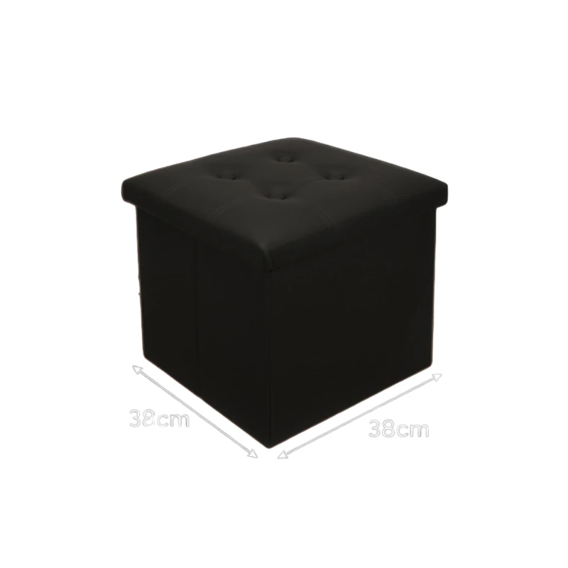Folding pouffe juodas Ruhhy 25779