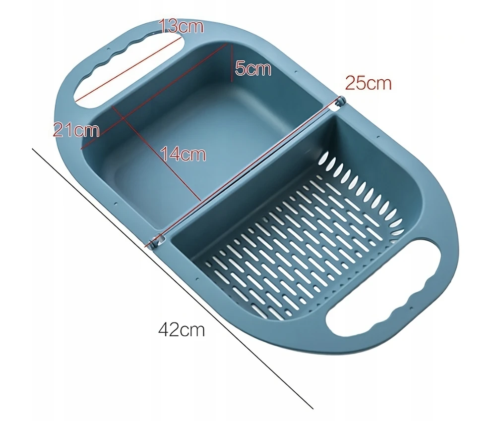 Retoo Sulankstomas virtuvės kiaurasamtis DrainMaster, 1,5L