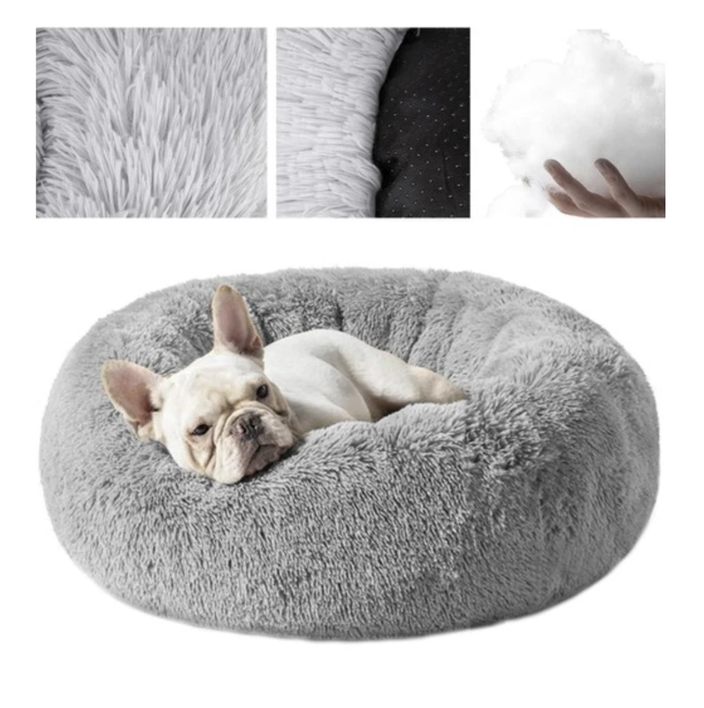Purlov Hairy dog bed pilka 22759