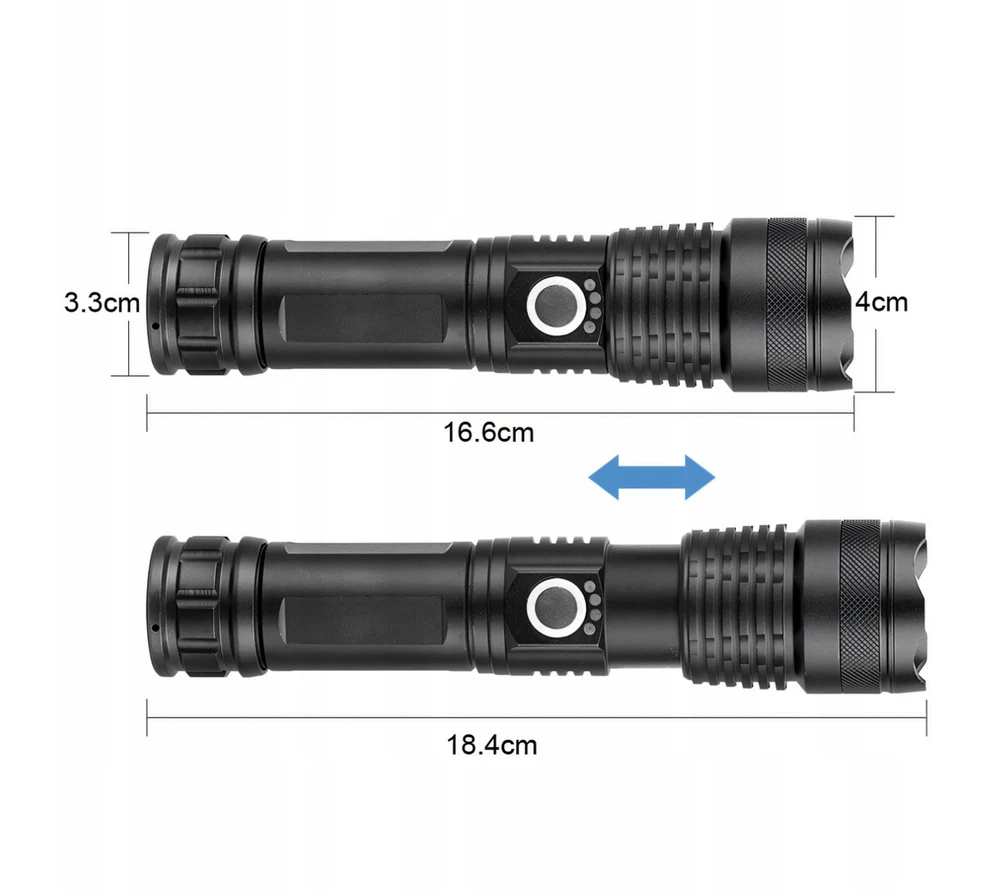 Mocna Taktinis žibintuvėlis BrightCore XHP90