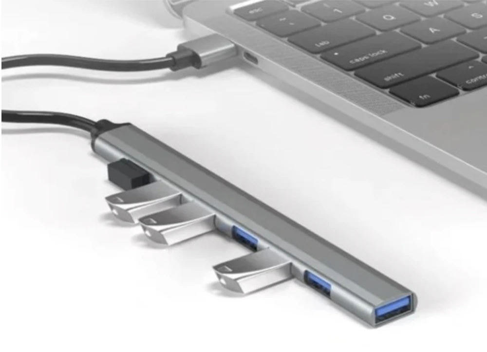 Iso Trade HUB USB- 1 port 3.2 + 6 jungtys 2.0 Izoxis 24374