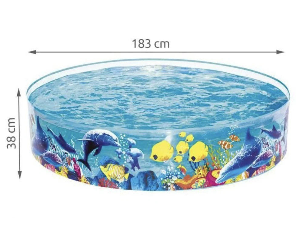 Ramstinis baseinas Bestway Fill N Fun Odyssey 55030, 183x38 cm, mėlynas