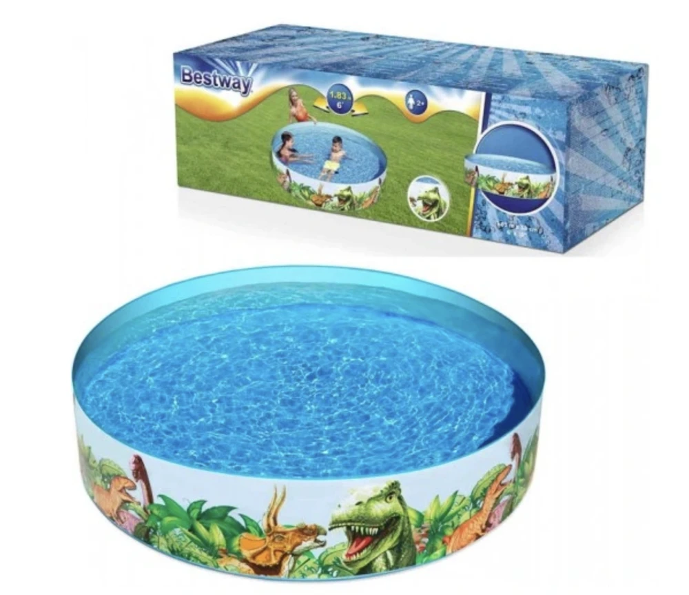 BESTWAY baseinas Dinosaur Fill'N Fun 1.83m x H38cm, 55022