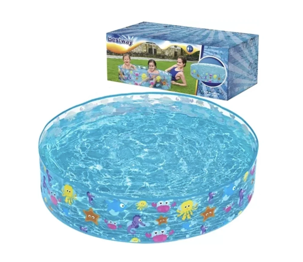 BESTWAY baseinas Spindinti jūra, skersmuo 1.22m x H25cm, 55028