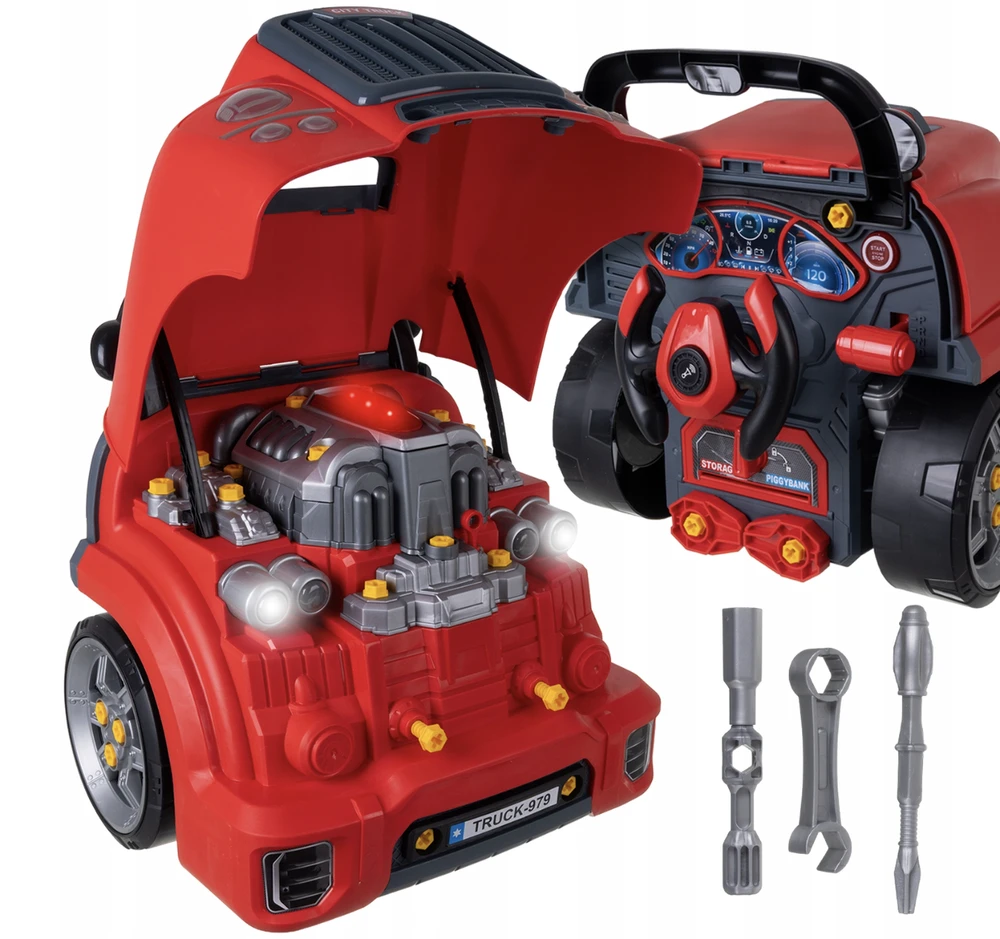 Iso Trade Mechaniko rinkinys vaikams su automobilio varikliu