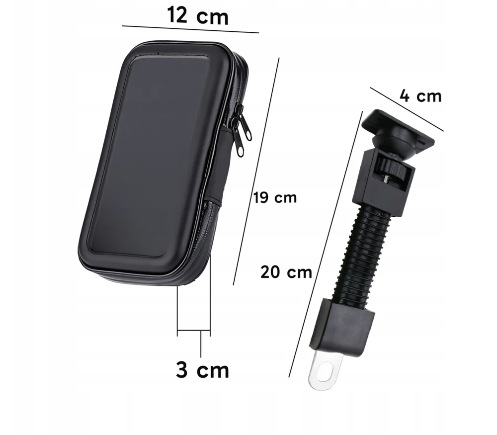 Sakwa Vandeniui atsparus dviračio telefono laikiklis RoadShield, 19x12x3 cm