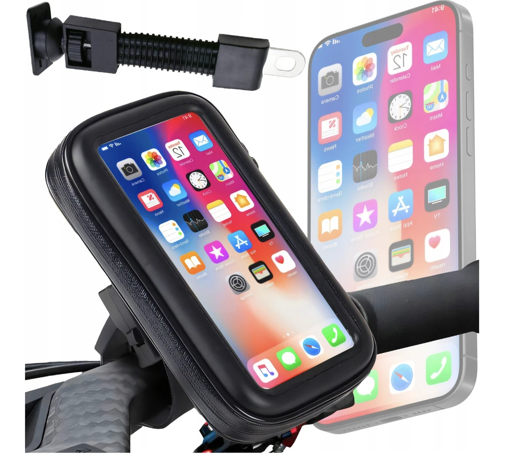 Sakwa Vandeniui atsparus dviračio telefono laikiklis RoadShield, 19x12x3 cm