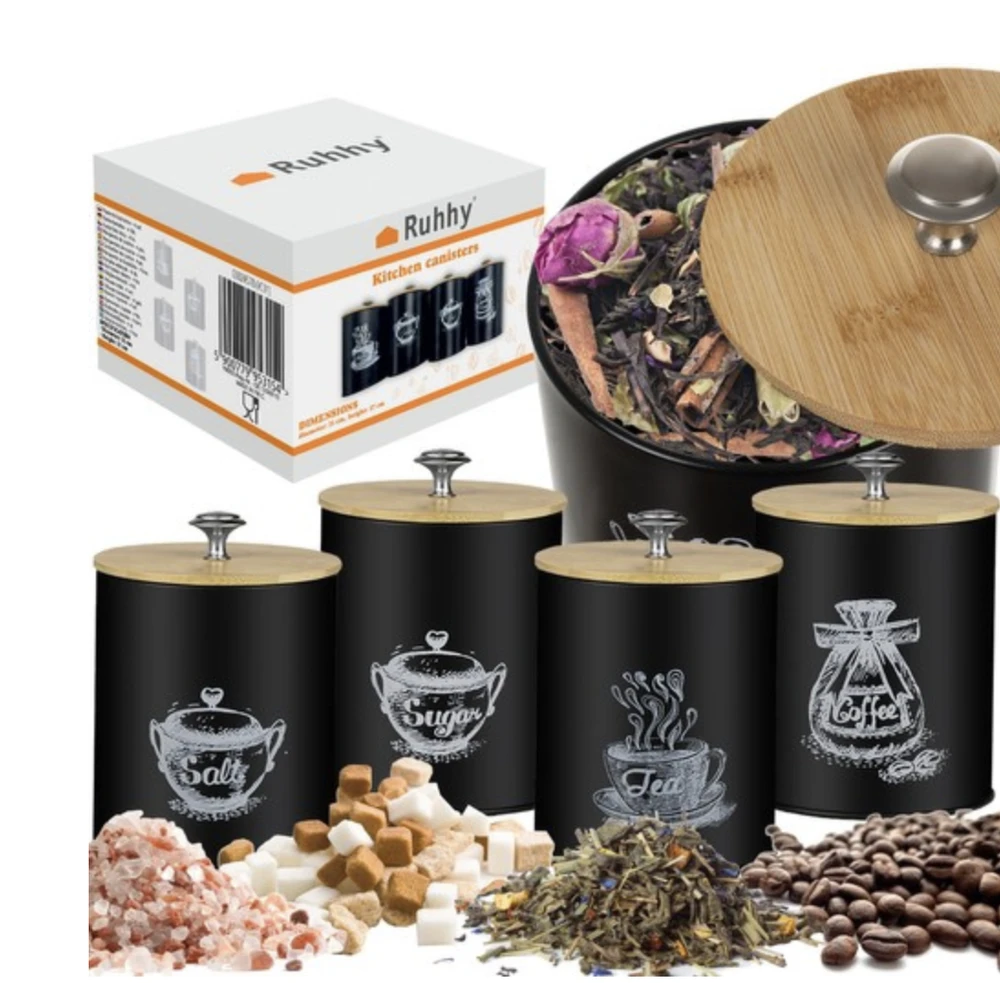 Stilingi birių produktų indai - 4 vnt. Ruhhy 24578