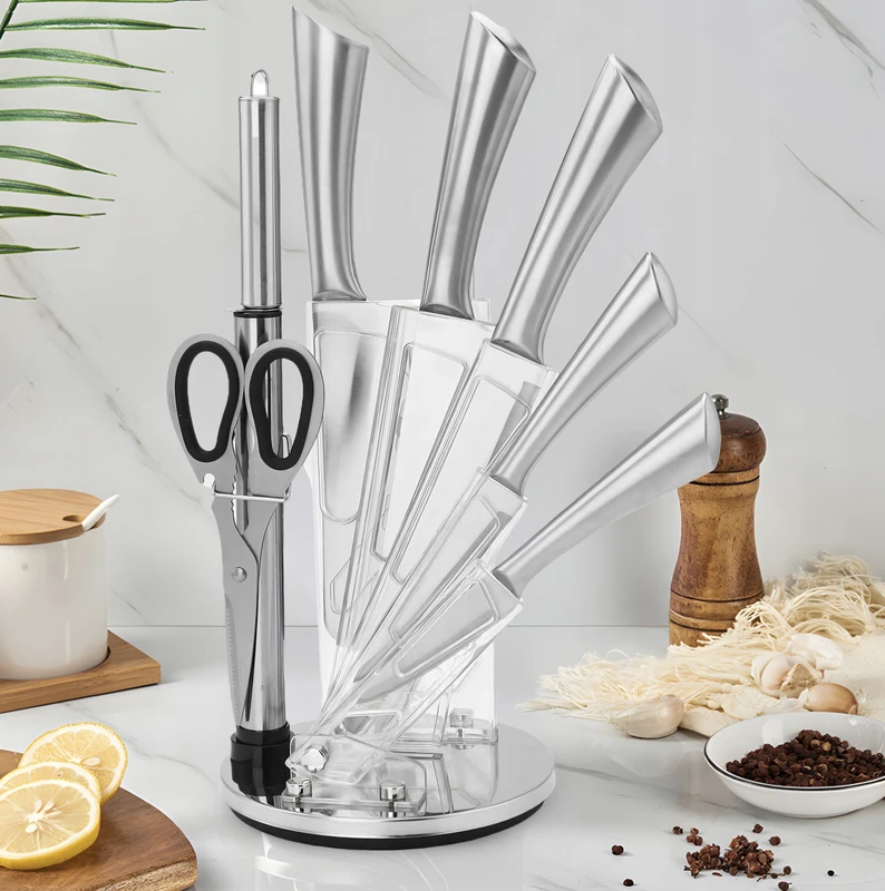 Retoo Virtuvės peilių rinkinys ChefPrecision, 5 nerūdijančio plieno ašmenys