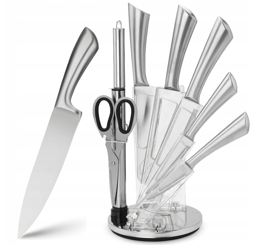Retoo Virtuvės peilių rinkinys ChefPrecision, 5 nerūdijančio plieno ašmenys