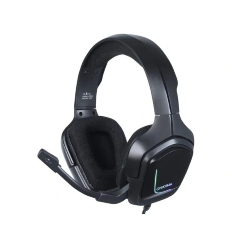 Onikuma Ausinės žaidimams K20 RGB, Juodos