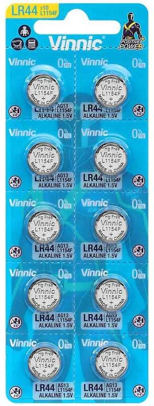 Baterijos Vinnic G13 LR1154 10 vnt.