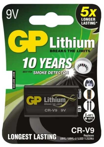 Gp Batteries GP 9V CR-V9 6f22 baterijos 1 vnt.