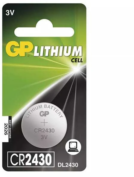 Elementas GP LITHIUM CR2430, 3V