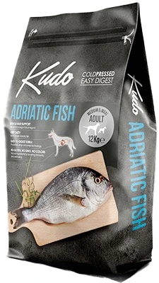 Danube Petfoods Kudo Adriatic žuvis Medium/Maxi Adult sausas maistas suaugusiems šunims, 12 kg