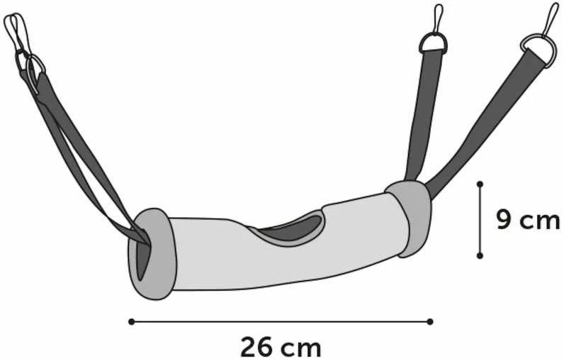 Flamingo Clavio tunelis žiurkėnui 26x9cm
