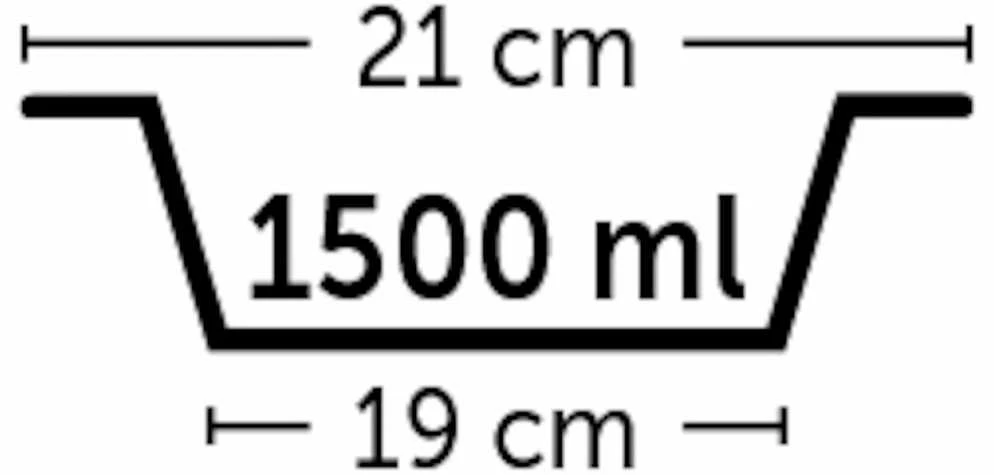 Karlie nerūdijančio plieno dubuo su plastikine danga, mėlynas, 21 cm, 1500 ml