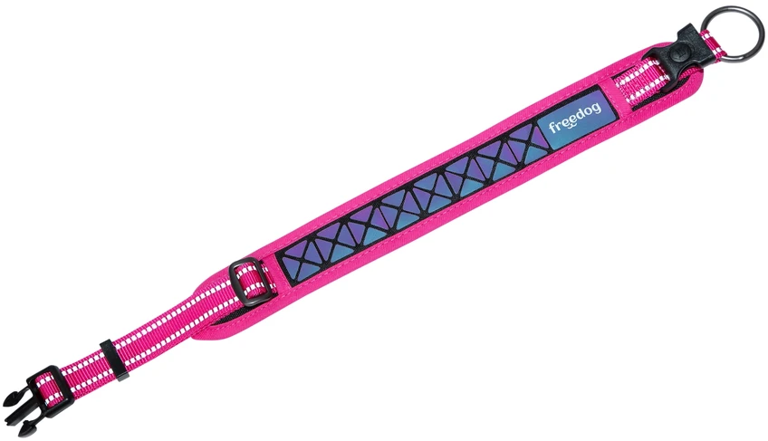 Freedog Import Sl Freedog Boreal fuksijų rožinės spalvos antkaklis šuniui 25 mm x 53–63 cm