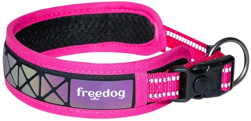 Freedog Import Sl Freedog Boreal fuksijų rožinės spalvos antkaklis šuniui 25 mm x 53–63 cm