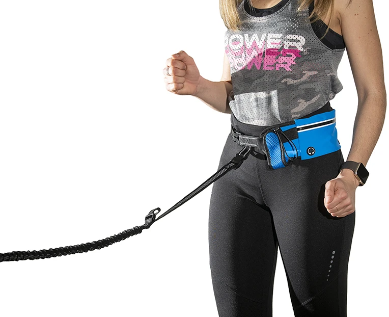 Freedog Import Sl Freedog UltraTrail mėlynas bėgimo diržas su pavadėliu 21mm x 120cm