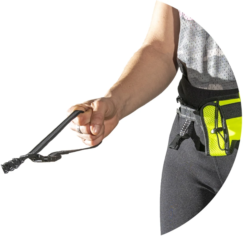 Freedog Import Sl Freedog UltraTrail neoninis geltonas bėgimo diržas su pavadėliu 22mm x 120cm